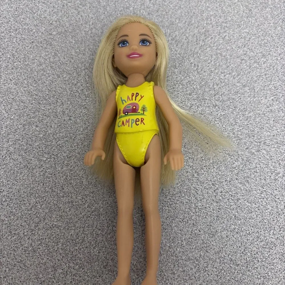 Lot 3 Barbie Beach Club Chelsea Friends Dolls Swimsuits, Camper, Mermaid, Floral